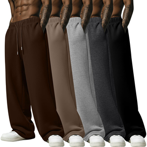 Pantalon de survêtement décontracté pour homme en molleton de coton, tissu extensible doux et confortable pour le quotidien, vêtements de sport, bas de tenue pour la gym - Product Image 6