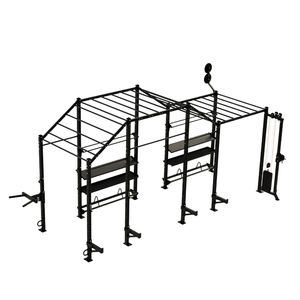 Fabrieksgemaakte custom outdoor pull-up rig, ninja rig, vrijstaande rek, <span class=keywords><strong>monkey</strong></span> bars, gym <span class=keywords><strong>rigs</strong></span> - Product Image 3
