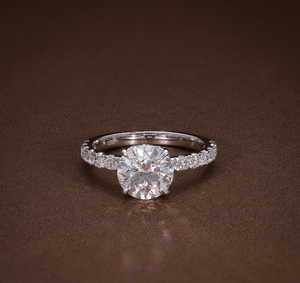 Anillo de Plata de Ley 925 Plateado en Plata de Lujo con Diamante Cultivado en Laboratorio, Certificado por IGI, para Mujer, Anillo de Compromiso y Boda, Proveedor de Joyería VVS - Product Image 1