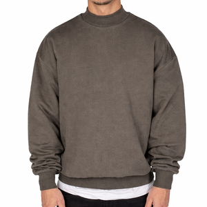 Sudadera Unisex de Alta Calidad, 100% Algodón, Cuello Redondo, Color Negro, Estilo Desgastado, Personalizable, Transpirable, 360g - Product Image 1