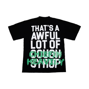Camisetas casuales personalizables de cuello redondo para hombre Chiefin Heavily Desto Dubb, estilo urbano, con la frase 'THAT'S A AWFUL LOT OF COUGH SYRUP' - Product Image 2