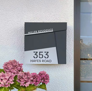 Buzón de acero galvanizado estilo estadounidense-Montado en la pared, OEM/ODM personalizado disponible - Product Image 6