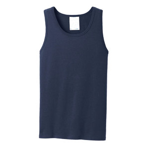 Men Bodybuilding <b>Stringer</b> Gym <b>Vest</b> Deep Cut Tank Top Men's Navy Blue Sleeveless Tank Top O-Neck Casual Wear 100% Cotton Tank Top - Product Image 4