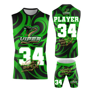 Uniformes de Fútbol Americano sin Mangas con Tecnología de Sublimación Vibrante, Personalizados, Transpirables, de Secado Rápido y Antibacterianos, Conjunto de Entrenamiento 7v7 - Product Image 5