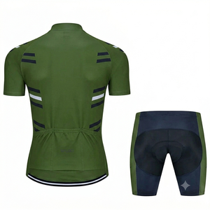 Conjunto de ciclismo profesional personalizado para hombre y mujer, manga corta, cremallera completa, ropa de ciclismo transpirable, de secado rápido y ajuste deportivo. - Product Image 2