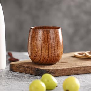 Tasse à café en bois de jujube naturel, écologique, tasse à thé en bois artisanale, style japonais, tasse à jus et à lait en bois pour la maison et le café - Product Image 5