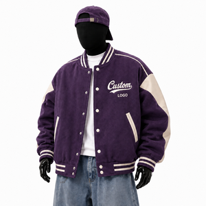 Men's Streetwear Varsity Jacket with <b>Classic</b> Baseball Design and Comfortable Fit - Product Image 2