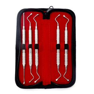 ชุดเครื่องมือขูดกระดูกแบบแมนนวล 6 ชิ้น ทำจากสแตนเลส ยี่ห้อ Bone Bridge Instruments รุ่น Lucas Curettes ชุดช้อนขูดกระดูก Hemingway สำหรับงานทันตกรรมในห้องปฏิบัติการ - Product Image 6