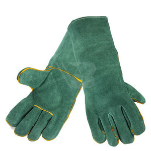 Breathable High Quality Leather MIG Welding Gloves for Unisex Custom Size with <b>Fire</b> Proof Quick Dry & Custom Logo - Product Image 2