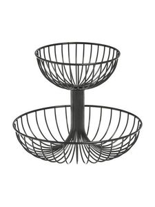 Modern 2 Tier <b>Kitchen</b> Fruit Storage Basket <b>Vegetable</b> <b>Rack</b> Luxury Design for home decor centerpiece - Product Image 6