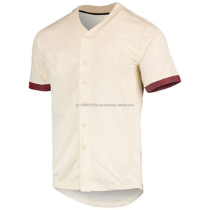 Maillot de baseball tendance à manches courtes avec boutons, respirant, séchage rapide, grande taille, impression par transfert thermique, vêtements de sport pour adultes - Product Image 1