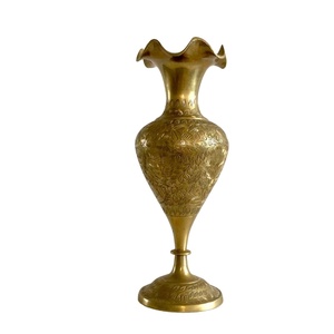 Vase à fleurs en laiton de style floral décors pour la maison vase de luxe décoratif et pot de fleur artificielle jardinière durable pour la déco de mariage - Product Image 1