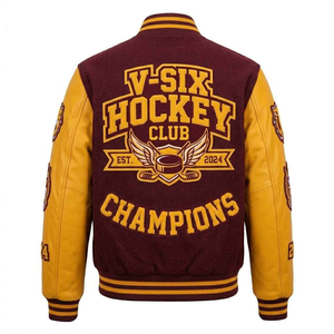 เสื้อแจ็คเก็ตเบสบอลวินเทจแบบมีกระดุมเขาสัตว์ Apex Custom 2026 รุ่นใหม่ล่าสุดสำหรับผู้ชาย ปรับแต่งได้ พรีเมียม คลาสสิก กันลม - Product Image 5