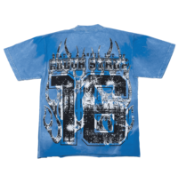 T-shirts à col rond et manches courtes avec impression par sublimation, SFIVE INDUSTRIES, jersey ample et surdimensionné, streetwear écologique tendance