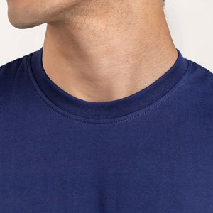 T-shirt pour homme 100 % coton, coupe classique, col rond, numérique, anti-rétrécissement, respirant, en fibre de bambou, écologique, production en usine, personnalisable - Product Image 5