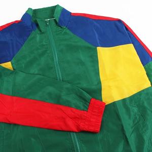 Color Blocked <b>Racer</b> <b>Jacket</b> Men's Zip Fly Stand Collar Polyester Breathable All Seasons Regular Fit Adult Sportswear - Product Image 3