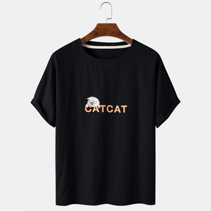 Men's Summer Casual T-Shirts New Fashion Ringer Breathable 340gsm Plus Size Custom <b>Logo</b> 100% Cotton Quick Dry Short Sleeve High - Product Image 1