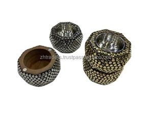 Brûleur de Bakhoor en résine de bois de santal fait à la main support de Oud islamique de qualité supérieure finition époxy Art moderne écologique Design antique pour - Product Image 2