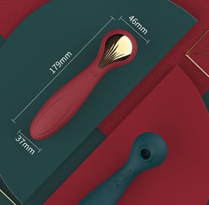 Masajeador Vibrador de Doble Estimulación de Lujo, Recargable por USB C, Silicona ABS Suave para Productos para Adultos - Product Image 2