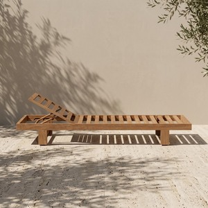 Custom Teak Sun Lounger <b>Outdoor</b> <b>Waterproof</b> <b>Cushion</b> Kiln Dried Grade AB Poolside Daybed B2B Bulk Direct Factory Supply V-Legal - Product Image 2
