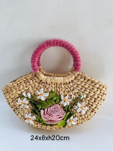 Preciosos bolsos de paja de jacinto de agua - Product Image 5