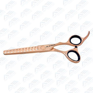 Tijeras de Entresacar Profesionales con Acabado Oro Rosa, Instrumento de Belleza, Tijeras de Entresacar con Agarre Cómodo, 11 Dientes Afilados, para Salón - Product Image 5