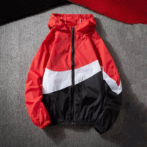 OEM Custom Slim Fitness Color Block Patchwork <b>Mens</b> <b>Jacket</b> Waterproof Running Sport Windbreaker Ffor Man With Print Logo - Product Image 5
