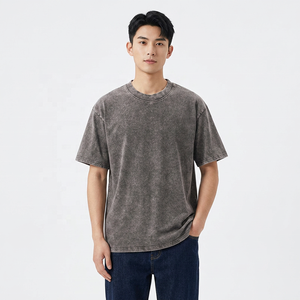 เสื้อยืดผู้ชาย แขนสั้น คอกลม ทรงปกติ ผ้าถัก 100% คอตตอน โลโก้ด้านหน้า กันยับ แห้งเร็ว ระบายอากาศได้ดี - Product Image 1