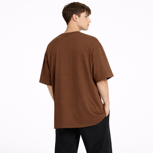 T-shirt en tissu 100 % coton avec étiquette détachable, coupe classique, design d'appliqué personnalisé, vente en gros, OEM, marque privée - Product Image 2
