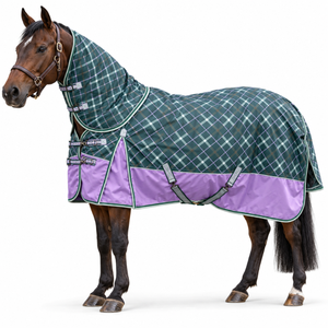 Manta de Invierno Aislante para Caballos, con Exterior de Poliéster 1680D |   Protector de Cuello Desmontable, 250g de Relleno de Poliéster, Correas Ajustables, Detalles Reflectantes - Product Image 1