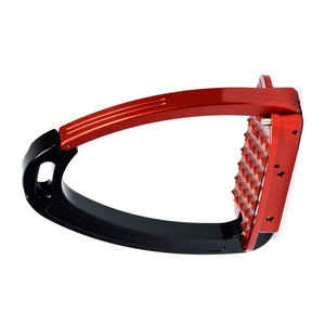 Estribos de seguridad superiores con bloqueo, de aluminio y acero inoxidable, de apertura rápida, color sólido, para caballo de montura australiana - Product Image 3