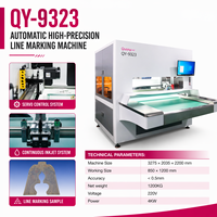 Machine de marquage automatique intelligente pour empeignes de chaussures, précision de 0,5 mm, zone de travail de 850x1200 mm, composants PLC, garantie 1 an