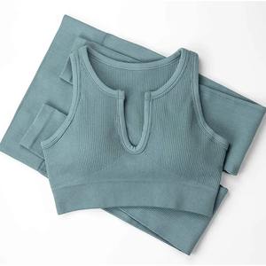 Conjunto de Yoga para Mujer, Tendencia 2026, Nuevo, Transpirable, Ligero, de 2 Piezas, Sin Mangas, con Logotipo Personalizado - Product Image 6