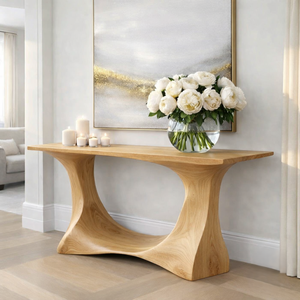Luxali Eco-Friendly Durable Easy Clean Handmade <b>Wooden</b> Console <b>Table</b> Modern Farmhouse Masterpiece Meticulously Handcrafted Solid - Product Image 6