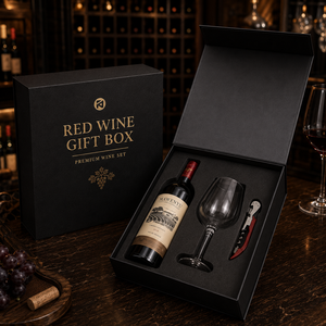 Boîte <span class=keywords><strong>cadeau</strong></span> magnétique rigide en kraft écologique, emballage personnalisé en liège imprimé pour <span class=keywords><strong>coffret</strong></span> <span class=keywords><strong>cadeau</strong></span> de vin de fêtes - Product Image 2