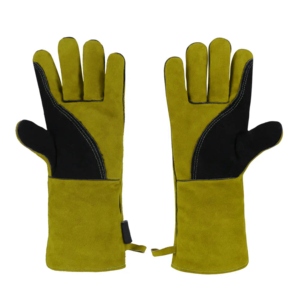 Gants de sécurité anti-vibration en cuir de vachette véritable et durable avec manchette de sécurité, résistants aux flammes et à la chaleur, protection pour le soudage - Product Image 3