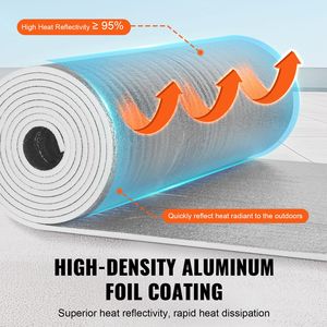 Barriera Radiante in Schiuma EPE con Foglio di Alluminio a Doppia Faccia 15,1mm 48 X 25 ft Rotolo Isolante per Tetti Doppia Riflettente per il Rifiuto del Calore - Product Image 3