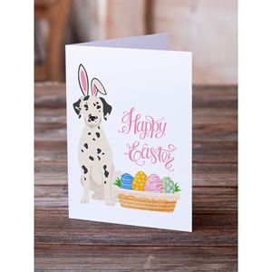 Whimsical Dalmatian <b>Easter</b> Greeting <b>Cards</b> <b>Pack</b> of 8 A7 Size 5x7 Blank Note <b>Cards</b> with Envelopes - Product Image 2