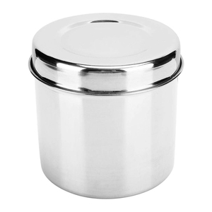 Ointment Jar Holloware OEM Stainless Steel Ointment Jar Holloware Medical Surgical Hospital Bulk Supply Container