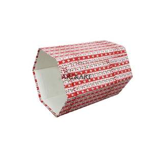 Cubo de papel y cartón hecho a mano, cubierto con estampado floral y envuelto en tela 100% algodón, ideas para decoración del hogar y la habitación. - Product Image 3