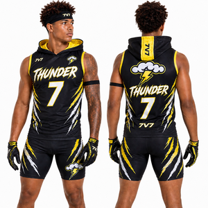 Conjunto de Sudadera Sublimada para Uniforme de Fútbol 7V7 Estilo Urbano, Ropa Deportiva sin Mangas para Equipos, Proveedor OEM al por Mayor - Product Image 1