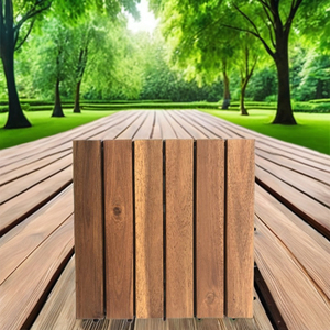 Kanhome กระเบื้องปูพื้นไม้อาคาเซีย6แผ่นหนา300x300X24มม. ทนทาน T6A2อย่างยั่งยืนสำหรับพื้นที่กลางแจ้งขายส่ง - Product Image 1