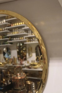 Luxury Modern Wall Mirror Set of Decorative Round Bone Inlay Hanging Mirrors for Living Room Bedroom Entryway Bathroom Home - Product Image 3