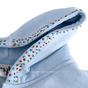 Sweat à capuche oversize en polaire pour homme, respirant, confort quotidien, avec capuche ajustable, motif uni, tailles en gros - Product Image 4