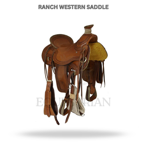 Ranch Western Saddle Horse Riding Saddle Equestrian <b>Equipment</b> - Product Image 2