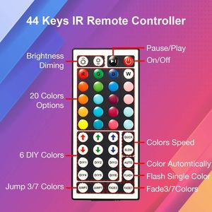 Bande lumineuse LED RGB à changement de couleur de 10 m, intelligente, avec télécommande et alimentation, pour chambre, bureau et décoration intérieure - Product Image 2