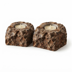 Portavelas de Bronzita Tallada a Mano con Piedra Natural, Gema de Ágata Curativa, Venta al por Mayor - Product Image 2