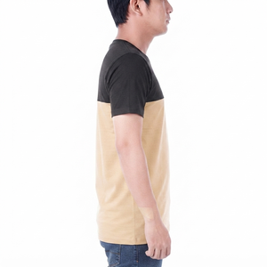 เสื้อยืดคอกลมแขนสั้นผู้ชายสีดำเบจ ลายหัวกะโหลกสไตล์ฮิปฮอป ผ้าโพลีเอสเตอร์/คอตตอน แห้งเร็ว ทรงหลวม ไม่เป็นขุย ที่หน้าอก - Product Image 4