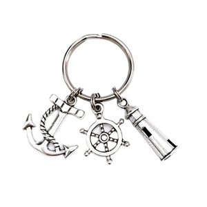 LLavero de Metal Color plateado a granel, soporte para llaves de último diseño, acabado personalizado, decoración náutica, Mini llavero - Product Image 1