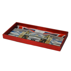 Latest Designer Rectangle Shaped <b>Tray</b> With Powerful Quality Wooden Material Design <b>Snack</b> <b>Tray</b> and Enamel Finishing Design - Product Image 2